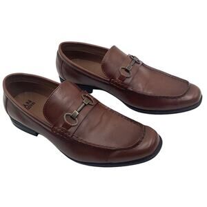 Madden NYC Men's Gunner Slip-On Loafers‎ Size 12 Cognac Brown Casual